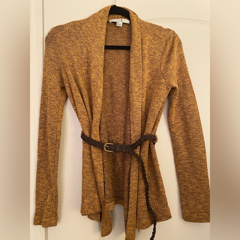 Forever 21 Cardigan Sweater with Belt
